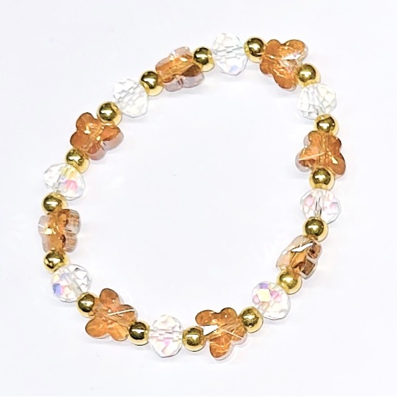 NEW STRETCH CRYSTAL Glass Bead Bracelet - Picture 3 of 8